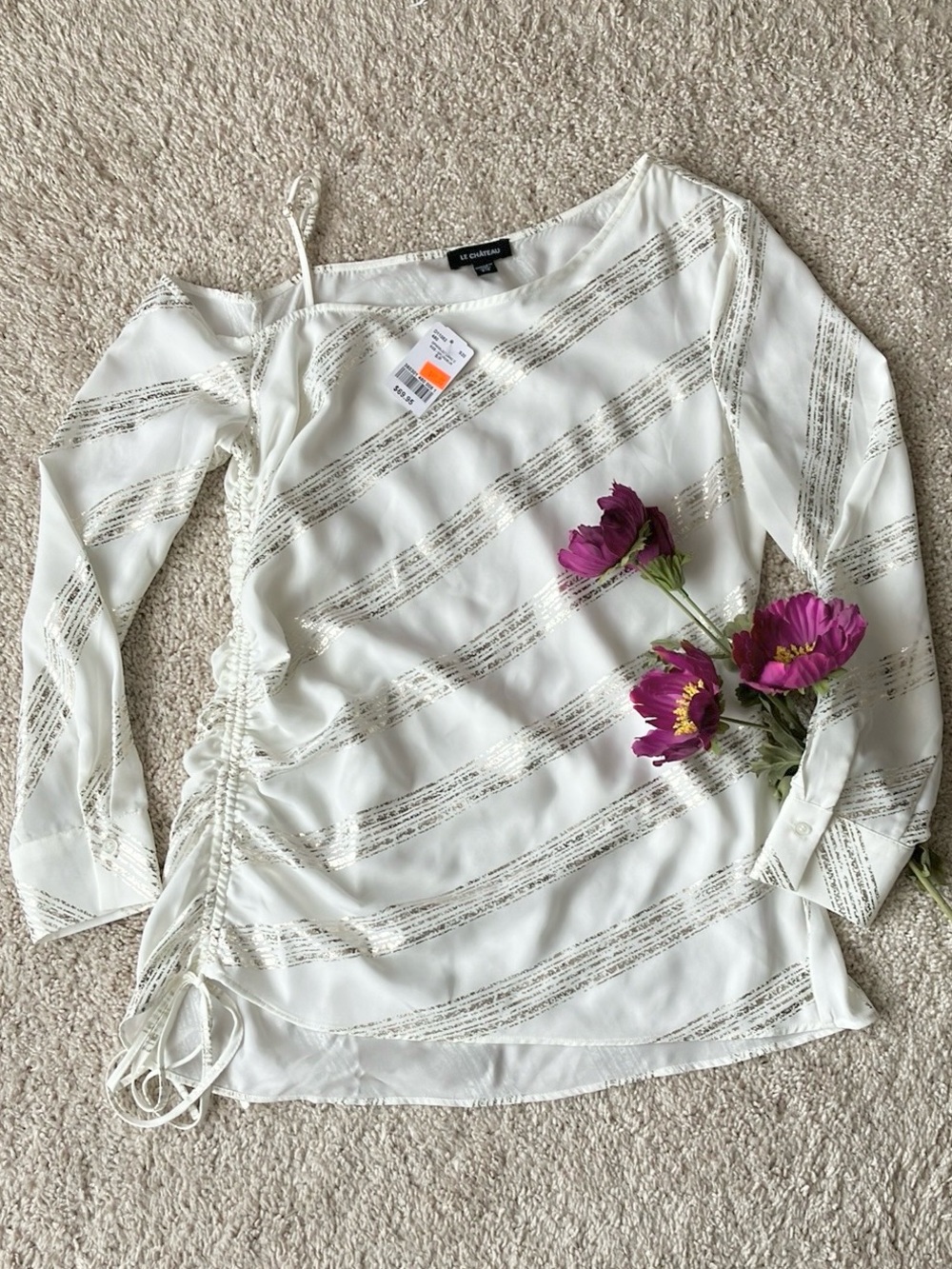 Le Chateau | Long Sleeve One-Shoulder Top